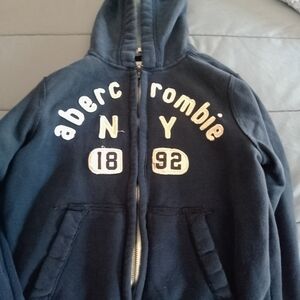 Abercrombie & Fitch Kids Navy Hoodie Jacket
